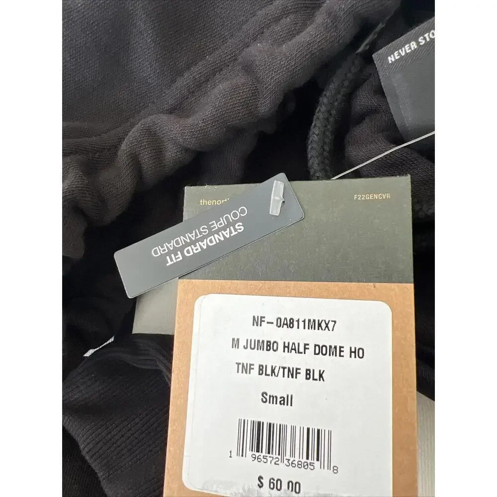 NWT The North Face Jumbo Half Dome  Men's Black Pullover Hoodie S